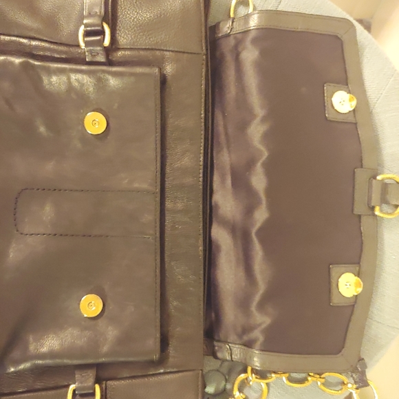 - Coach Pinnacle Black Leather Eva Shoulder Handbag - Picture 10 of 13